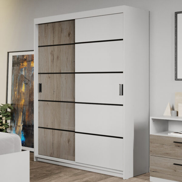 Dulap dormitor 138 Zeno San Remo/Alb