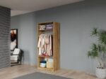 Dulap dormitor Alb+Stejar Adapto C02 - imagine 2