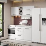 Mobila Bucatarie Alba C02 Pearl 170 cm