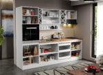 Mobila Bucatarie Alba C05 Oakwhite 260 cm - imagine 2