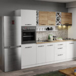 Mobila Bucatarie Alba C05 Oakwhite 260 cm