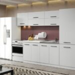 Mobila Bucatarie Alba C17 Pearl 280 cm