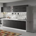Mobila Bucatarie Gri / Alb C46 Bold 330 cm
