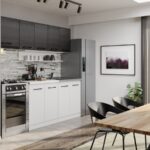 Mobila Bucatarie Soft Alb/Ferrara 220 cm C04