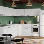 Mobila Bucatarie Soft Alba 240x220 cm C46