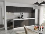 Mobila Bucatarie Soft Antracit/Alb 300 cm C10