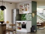 Mobila Bucatarie Vivid Alba 120 cm C03 - imagine 2