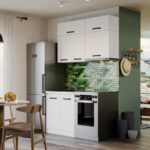 Mobila Bucatarie Vivid Alba 140 cm C05