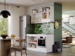 Mobila Bucatarie Vivid Alba 140 cm C06 - imagine 2