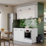 Mobila Bucatarie Vivid Alba 160 cm C08
