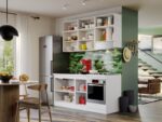Mobila Bucatarie Vivid Alba 180 cm C11 - imagine 2