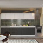 Mobila Bucatarie Vivid Antracit/Alb 300 cm C33