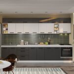 Mobila Bucatarie Vivid Antracit/Alb 360 cm C35