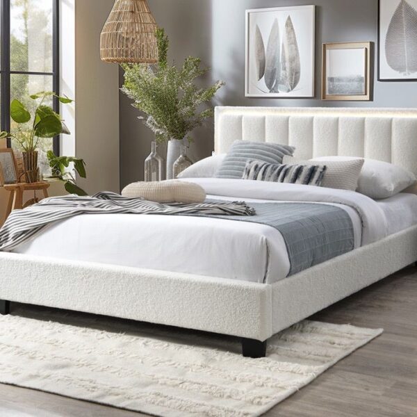 Pat tapitat Comfort 1 cu LED