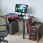 SET BIROU PC + NOPTIERA KL 9.1 WENGE+ROSU