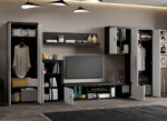 Set Mobila Living Monocrom Alb / Ferrara C03 - imagine 2