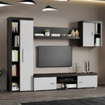 Set Mobila Living Monocrom Alb / Ferrara C10