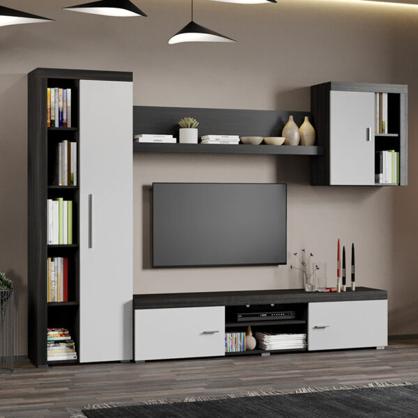 Set Mobila Living Monocrom Alb / Ferrara C10