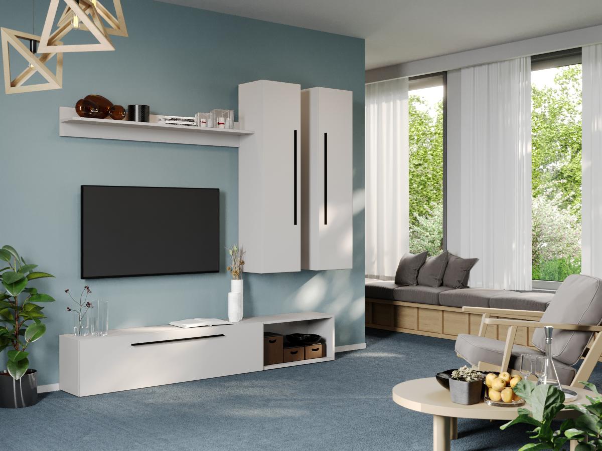 Set Mobila Living Tapo Alb C29