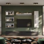 Set Mobila Living Tapo Antracit/Alb C15