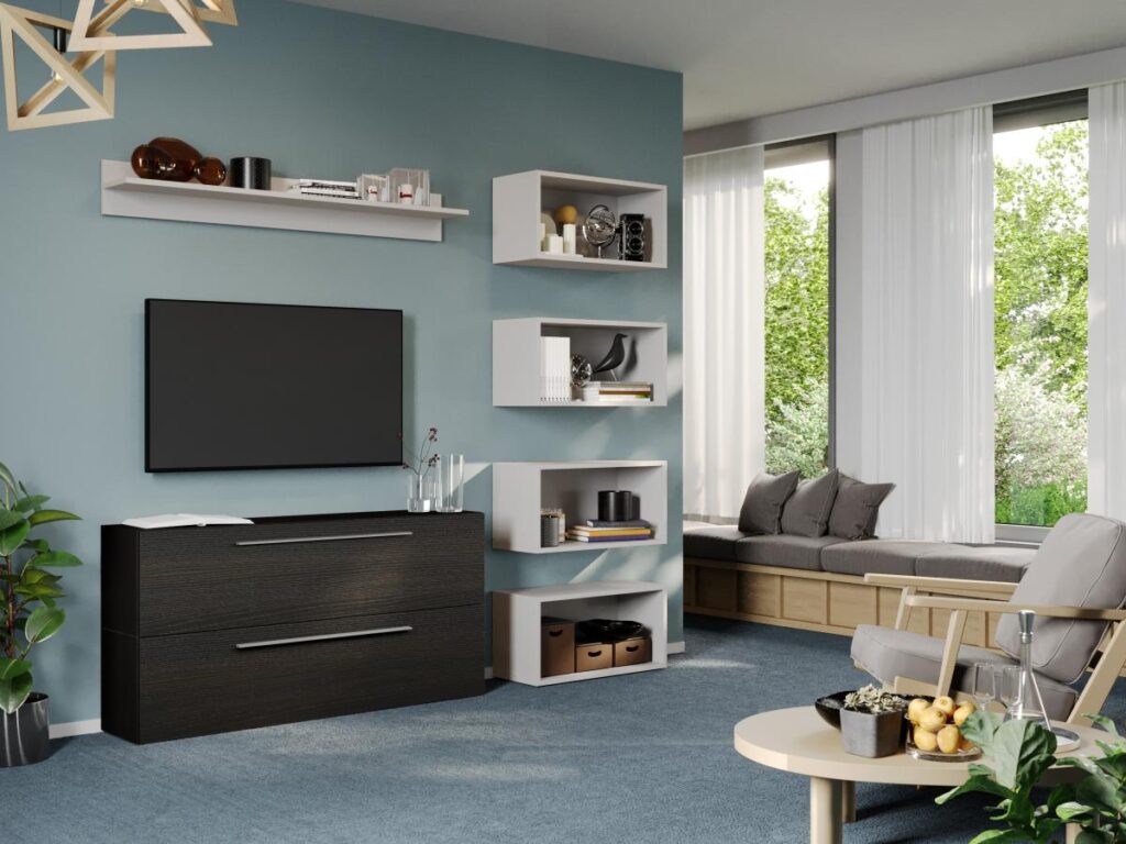 Set Mobila Living Tapo Ferrara/Alb C25