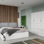 Set dormitor 4 piese Alb Adapto C06