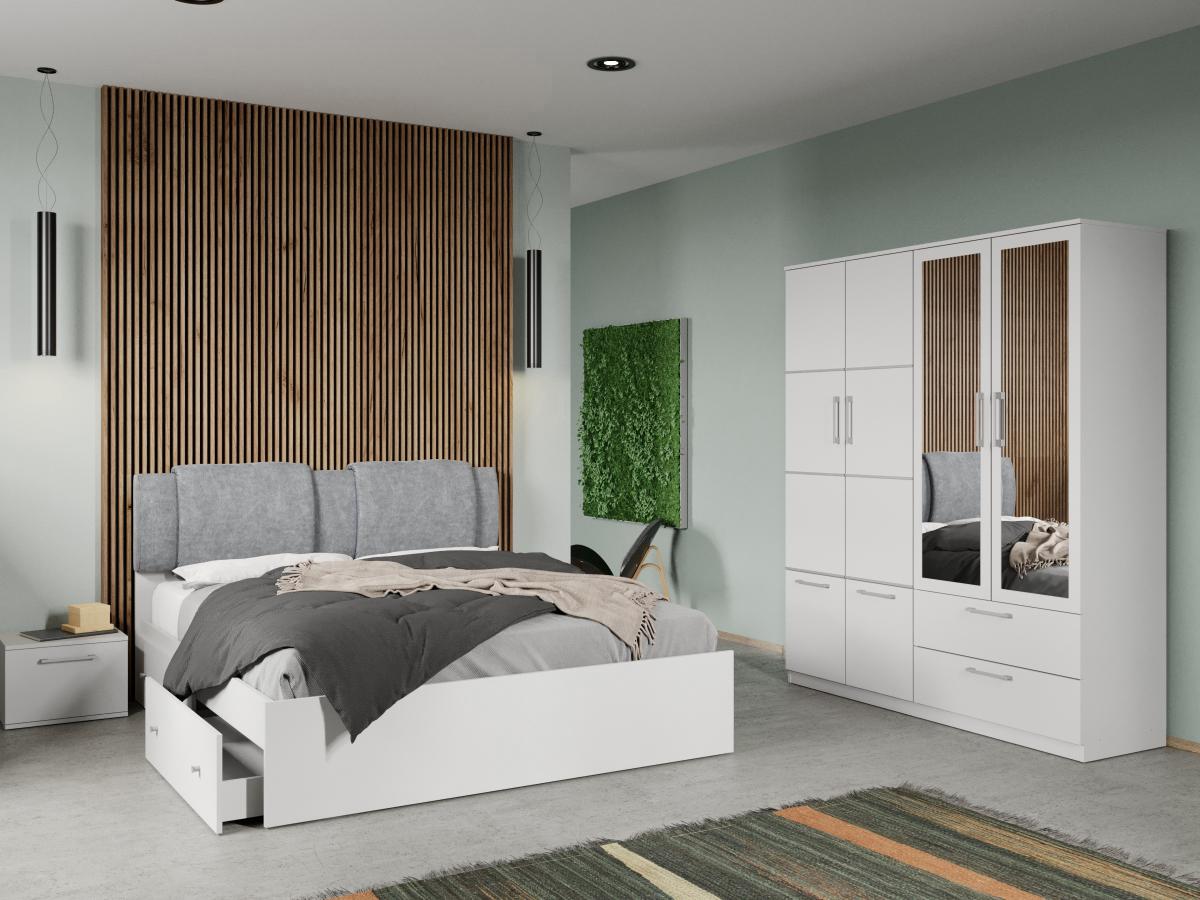Set dormitor 4 piese Alb Adapto C08