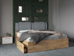 Set dormitor complet Alb/Stejar Adapto C11 - imagine 5