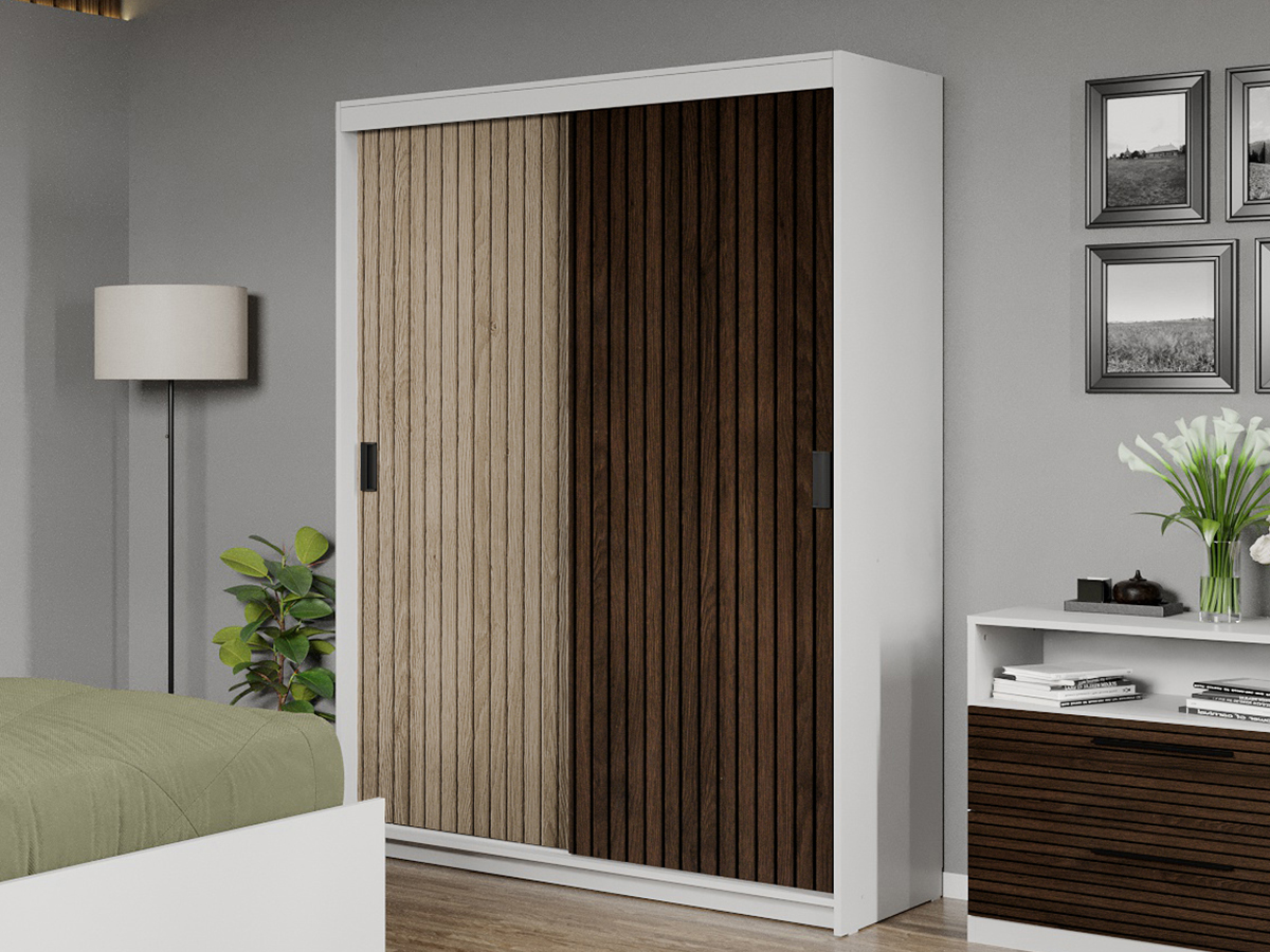 Dulap dormitor 138 Cedric Natur/Maro