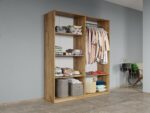 Set dormitor 4 piese Gri/Stejar Adapto C06 - imagine 3
