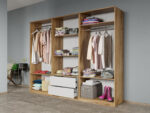 Set dormitor 4 piese Gri/Stejar Adapto C14 - imagine 4