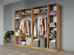 Set dormitor 4 piese Gri/Stejar Adapto C18 - imagine 3