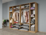 Set dormitor 4 piese Gri/Stejar Adapto C20 - imagine 3