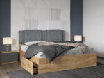 Set dormitor 4 piese Gri/Stejar Adapto C20 - imagine 5