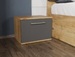 Set dormitor 4 piese Gri/Stejar Adapto C20 - imagine 6