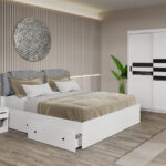 Set dormitor 4 piese Ruben Alb C30