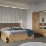 Set dormitor 4 piese Stejar Levi C08