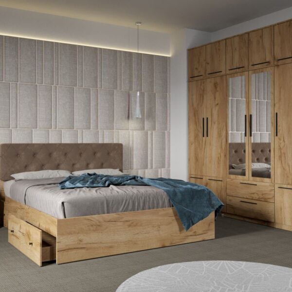 Set dormitor 4 piese Stejar Levi C28