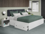 Set dormitor 4 piese Odin Alb/Antracit C36 - imagine 7