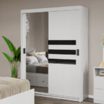 Dulap dormitor 138 Ruben Oglinda/Alb