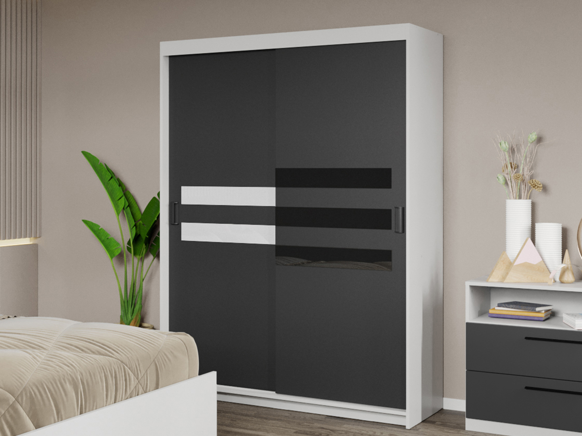 Dulap dormitor 138 Ruben Antracit