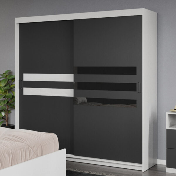 Dulap dormitor 184 Ruben Antracit