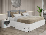 Set dormitor 4 piese Ruben Antracit cu oglinda C31 - imagine 7