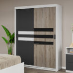 Dulap dormitor 138 Ruben Antracit/San Remo