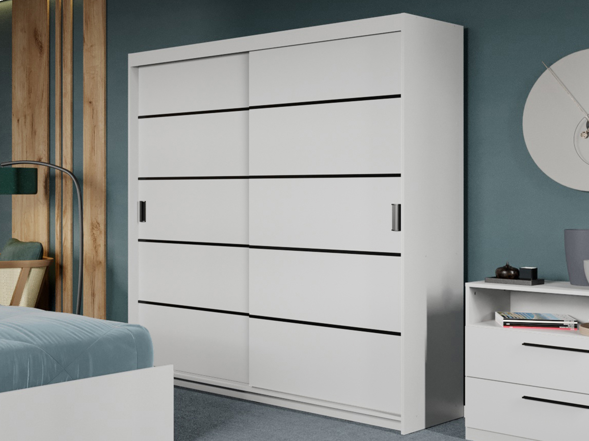 Dulap dormitor 184 Zeno Alb