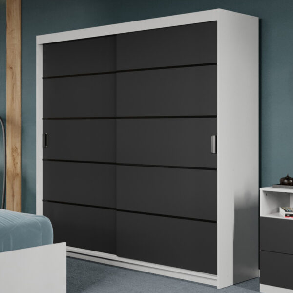 Dulap dormitor 184 Zeno Antracit