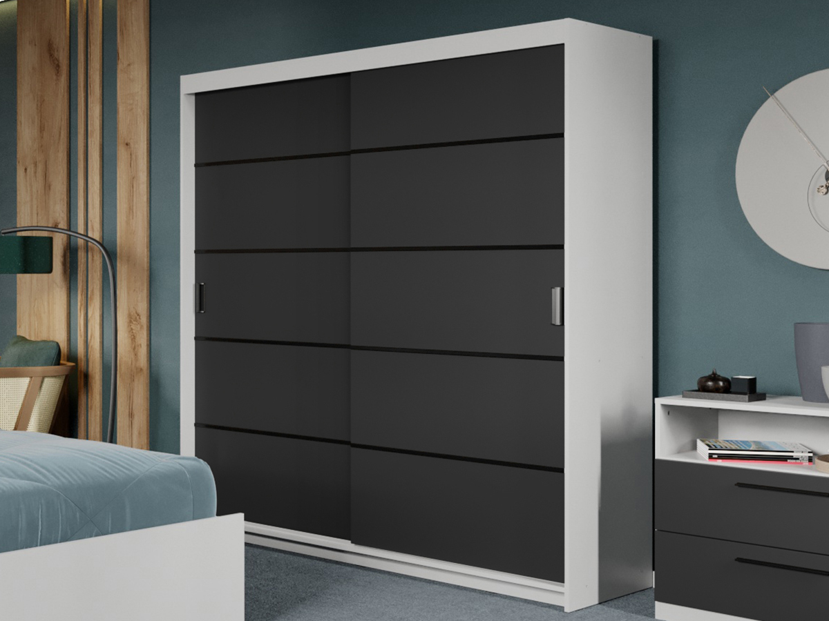 Dulap dormitor 184 Zeno Antracit