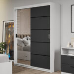 Dulap dormitor 138 Zeno Oglinda/Antracit