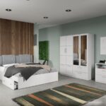 Set dormitor complet Alb Adapto C07