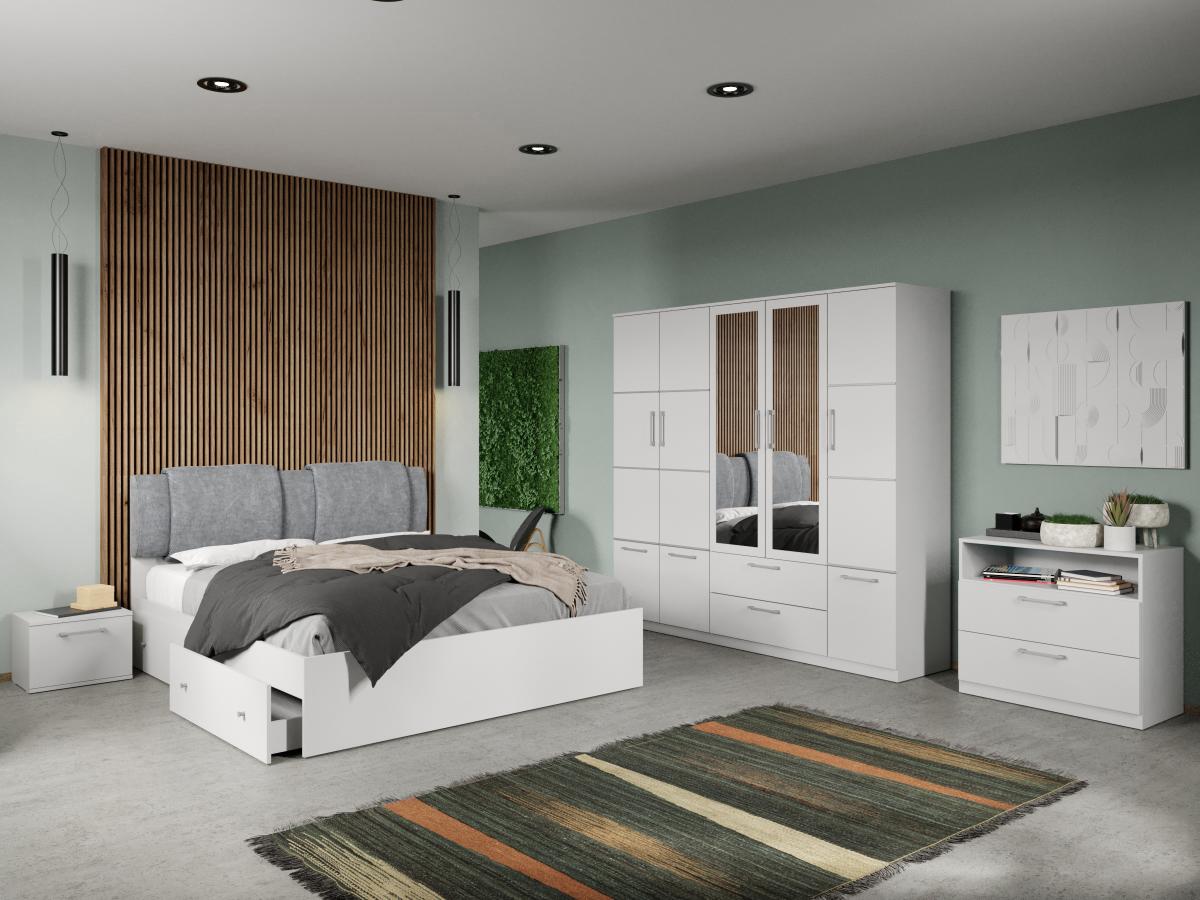 Set dormitor complet Alb Adapto C11